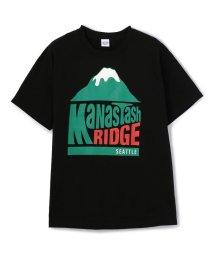 MANASTASH(マナスタッシュ)/MANASTASH/マナスタッシュ/RIDGE TEE/グラフィックTシャツ/ブラック