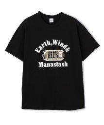 MANASTASH(マナスタッシュ)/MANASTASH/マナスタッシュ/BEER TEE/ロゴTシャツ/ブラック