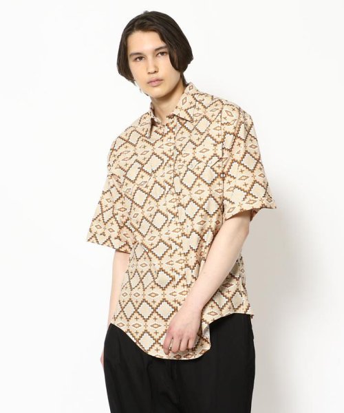 BEAVER(ビーバー)/ROCKMOUNT/ロックマウント　SS NATIVE SHIRT ウエスタンシャツ/タン6