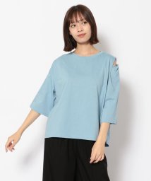 BEAVER/DROIT BELLO（ドロイトベロ）ショルダー開きアシメTシャツ/504809419