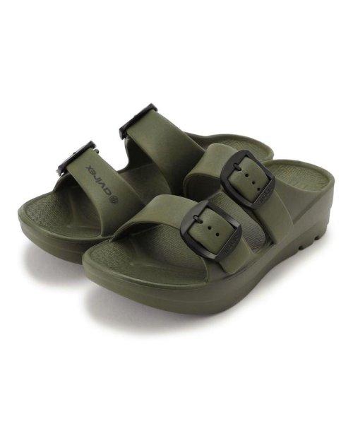 【再入荷】 テリック(TELIC)(メンズ、レディース)スポーツサンダル ブラック レジャー 鼻緒付き ビーチ シャワーサンダル リカバリー プール 厚底