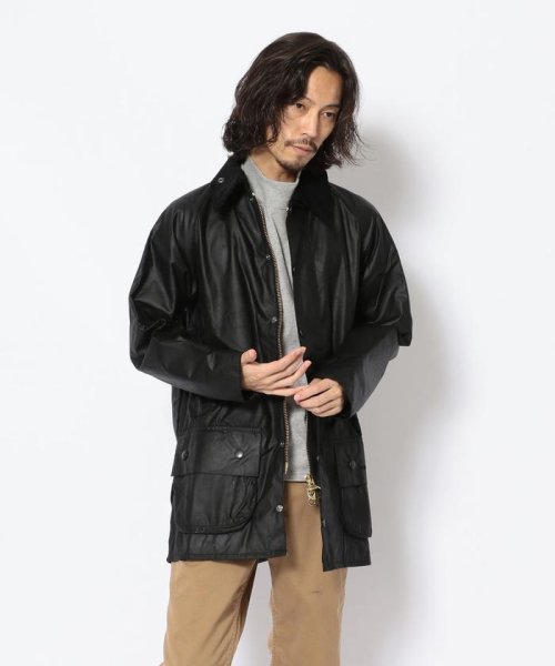 BEAVER(ビーバー)/BARBOUR (バブアー）BEAUFORT WAXED COTTON ビューフォート ワックスド コットン MWX0017/ブラック