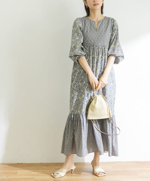セール サラサ柄パッチワークワンピース アーバンリサーチ Urban Research Magaseek