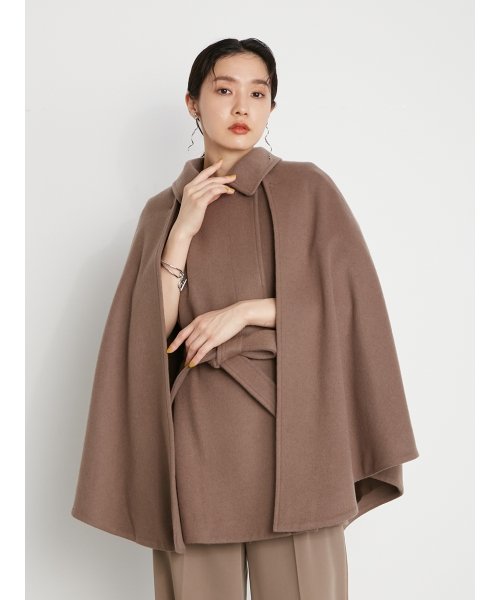 Rescwool 2wayケープコート リリー ブラウン Lily Brown Magaseek