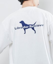 coen(coen)/Labrador Retriever(ラブラドール レトリバー)別注ロングスリーブTシャツ/WHITE