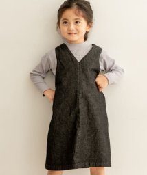 URBAN RESEARCH DOORS（Kids）(アーバンリサーチドアーズ（キッズ）)/『親子リンク』デニムジャンパースカート(KIDS)/BLACK