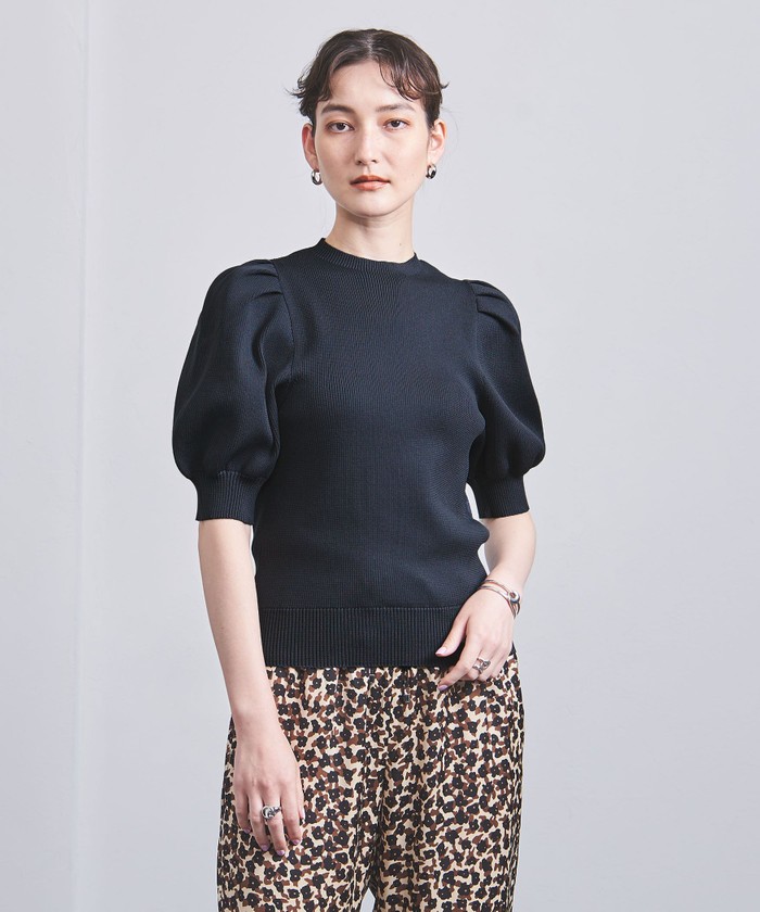 ユナイテッドアローズ(UNITED ARROWS) |<UNITED ARROWS>P 超特価セール 【新品】UNITEDARROWSユナイテッドアローズパフスリーブ5分袖 ニット ニット/セーター