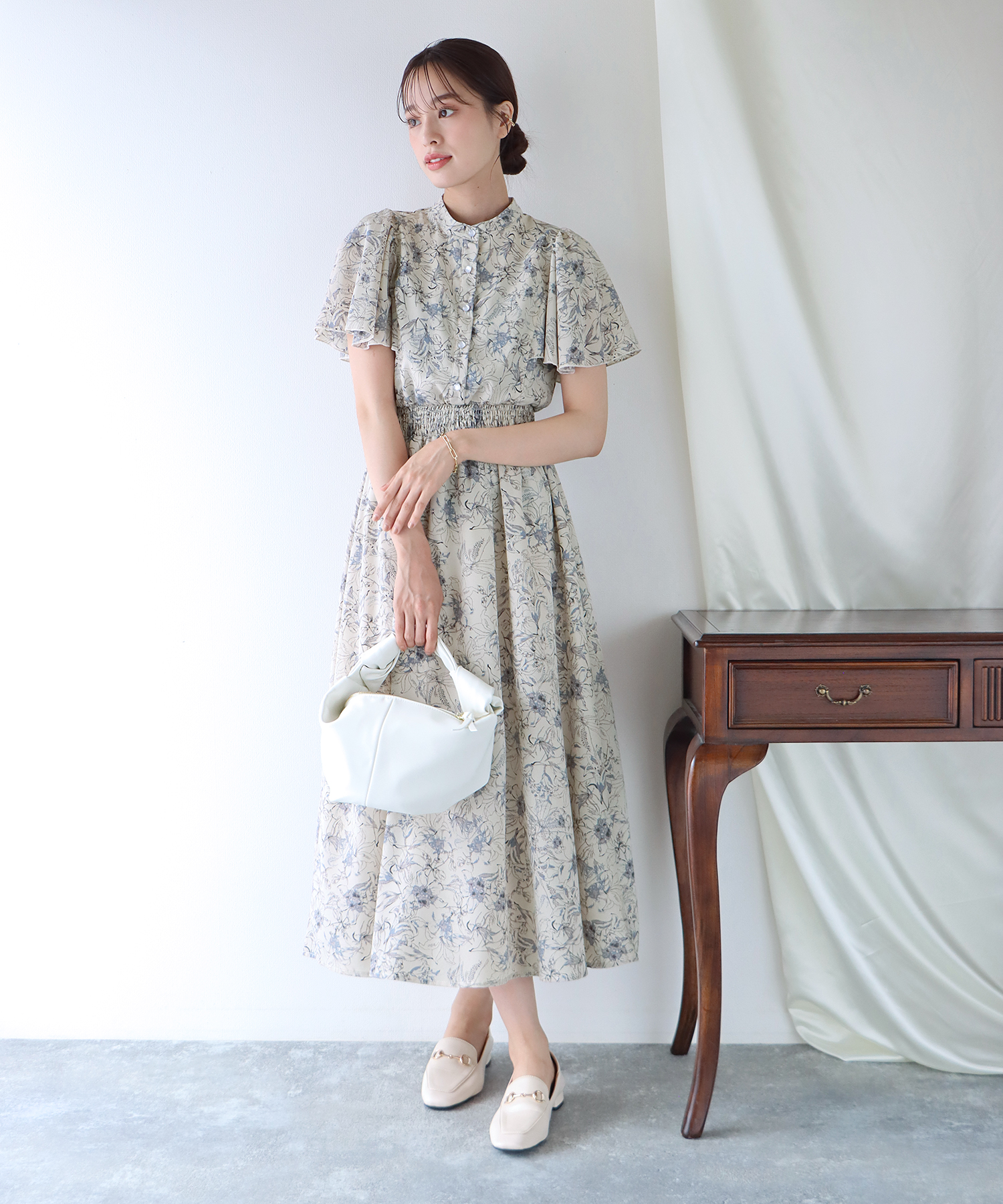 ！！今週までお値下げ！！花柄ワンピース ロングワンピース　vintage