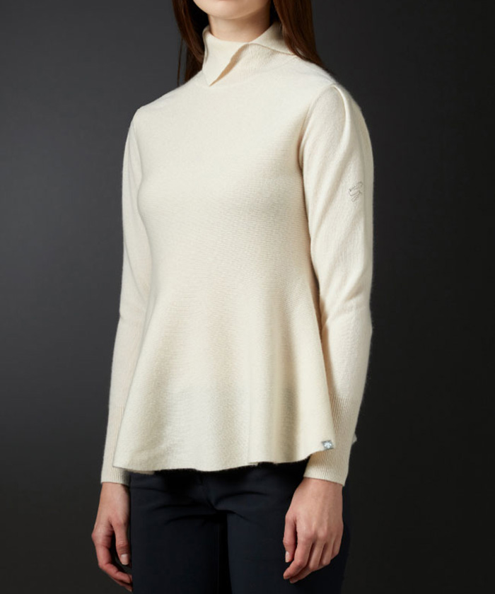 LUXE】カシミヤウールぺプラムセーター(504795265) | デサントゴルフ