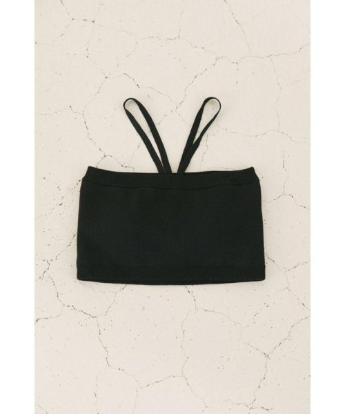 BLACK BY MOUSSY(ブラックバイマウジー)/cotton washable tube bra/BLK