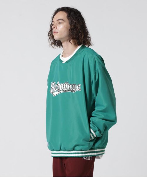 Schott(ショット)/AWARD PULLOVER JACKET/アワード プルオーバー ジャケット/エメラルドグリーン3