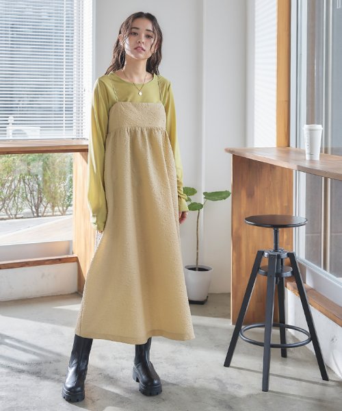 ふくれジャガードキャミソールワンピース ティティベイト Titivate Magaseek