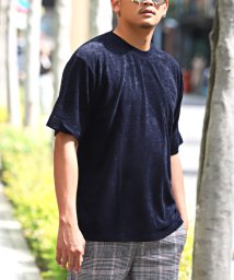 LUXSTYLE/パイル無地胸ポケットBIGTシャツ/Tシャツ メンズ 半袖 パイル ポケット ビッグシルエット/504812104