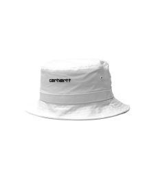 Carhartt WIP(カーハートダブルアイピー)/【日本正規品】カーハート ハット Carhartt WIP SCRIPT BUCKET HAT スクリプトバケットハット コットン ロゴ 刺繍 I029937/ホワイト