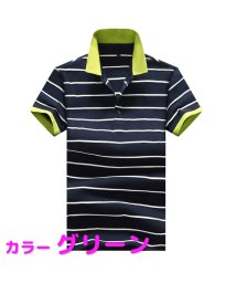 MOWMOW FASHION/ポロシャツ メンズ 半袖 ゴルフウェア POLO ボーダー 鹿の子 綿 夏物 春物 涼しい スポーツ イケおじ 襟付き 父の日 プレゼント/504813303