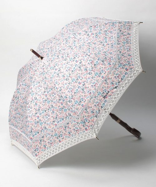 POLO RALPH LAUREN(umbrella)(ポロラルフローレン（傘）)/晴雨兼用日傘 ”フローラル トーションレース”/オレンジ