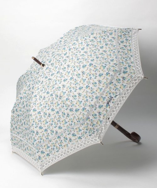 POLO RALPH LAUREN(umbrella)(ポロラルフローレン（傘）)/晴雨兼用日傘 ”フローラル トーションレース”/イエロー