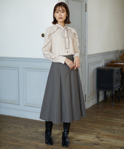 セール】コットンギャバロングタックスカート(504795764) | アナイ  
