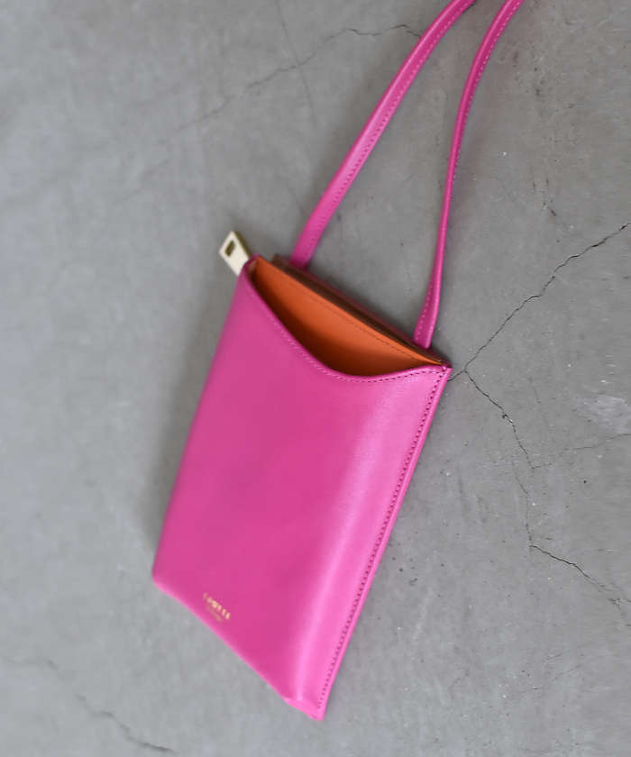LOWELLThings 【LEE掲載】Reles/レザーマルチスマホミニショルダー ピンク F LOWELLThings 【LEE掲載】Reles/レザーマルチスマホミニショルダー ピンク F