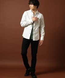 MK homme(エムケーオム)/キューブジャガードシャツ/ホワイト