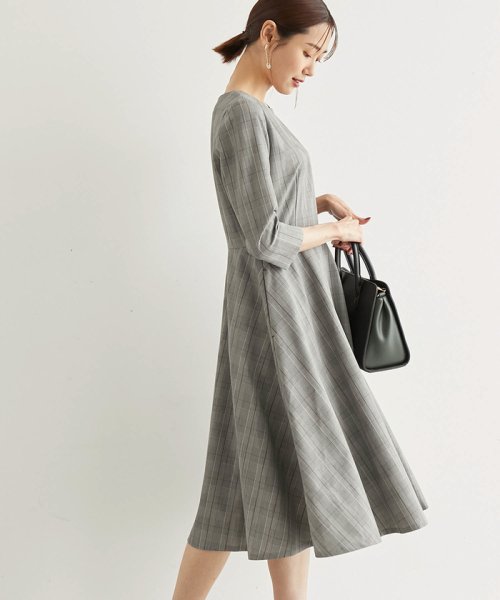 セール ラク美 きれいめフィット フレアワンピース ロペピクニック Rope Picnic Magaseek