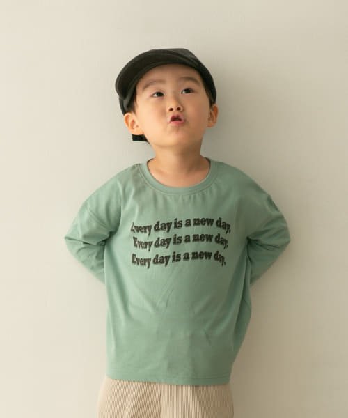 URBAN RESEARCH DOORS（Kids）(アーバンリサーチドアーズ（キッズ）)/ロゴプリントBIGロングTシャツ(KIDS)/ミント