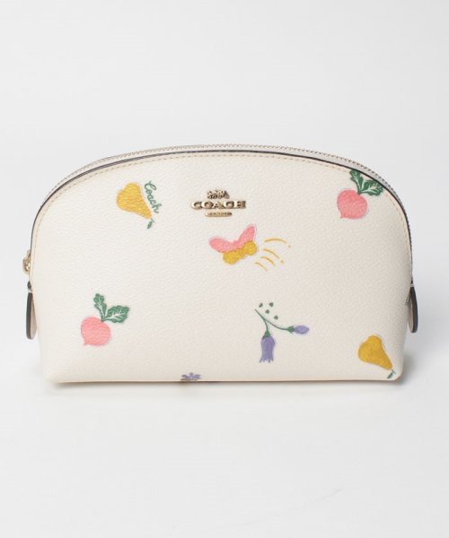 COACH(コーチ)/【Coach(コーチ)】Coach コーチ COSMETIC CASE メイクポーチ/ホワイト
