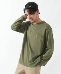 ikka(イッカ)/URBAN NATURE LIFE アーバンネイチャーライフ ロゴワッペンポケロンT/オリーブ