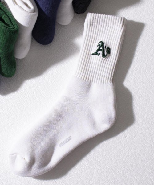 GLOSTER(GLOSTER)/【ROSTER SOX×MLB×GLOSTER】完全別注 ソックス/ホワイト系その他3