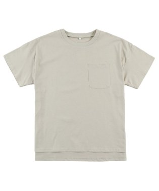 Spiritoso/ポケット付き Uネック Tシャツ/504819427