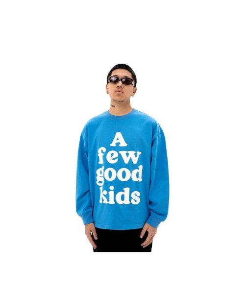 LHP(エルエイチピー)/AFEWGOODKIDS/アフューグッドキッズ/ドリップサークルロゴTシャツ/DripCircleLogo L/S T－Shirts/ブルー