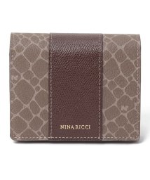 NINA RICCI(ニナリッチ（ウォレット）)/二つ折りコンパクト財布【グレインヌーボーパース】/コゲチャ