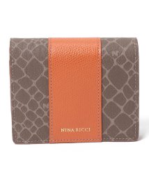 NINA RICCI(ニナリッチ（ウォレット）)/二つ折りコンパクト財布【グレインヌーボーパース】/オレンジ