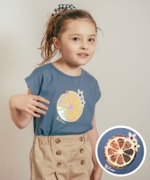 a.v.v(KID'S)(アー・ヴェ・ヴェキッズ)/[100－130]トゥインクルスパンコールTシャツ/ライトブルー