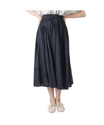 MAC HOUSE(women)(マックハウス（レディース）)/NAVY ネイビー ボイルスカート 588－6857/ネイビー