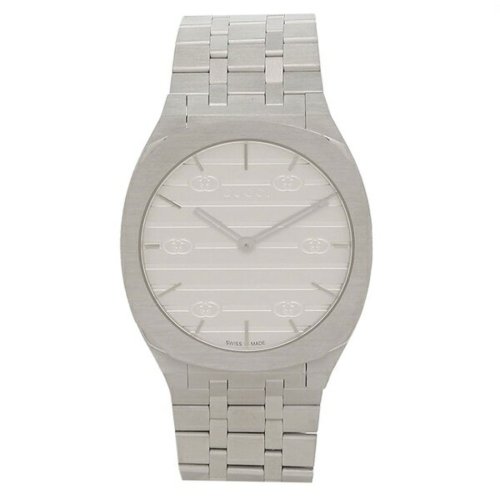グッチ レディース 時計 34mm クォーツ シルバー GUCCI YA163402  