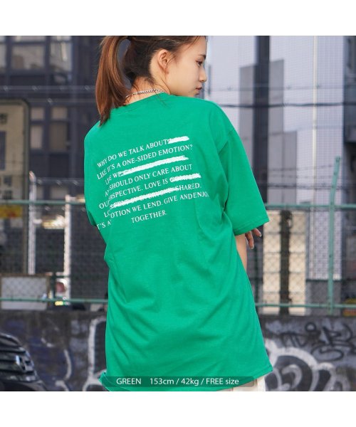 セール レタリング ビッグtシャツ メンズ オーバーサイズ Tシャツ レディース 綿100 ビッグシルエット トップス 半袖 カットソー バックプリント プリントtシ ワンフォークロージング 1111clothing Magaseek