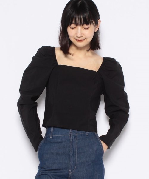 LEVI’S OUTLET(リーバイスアウトレット)/JUNIE MUTTON SLV BLOUSE CAVIAR/ブラック
