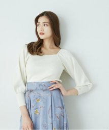 JILL by JILL STUART(ジル バイ ジル スチュアート)/デコルテデザインニット/エクリュ1