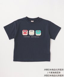 petit main(プティマイン)/【特急コラボ】特急ワッペンTシャツ/紺