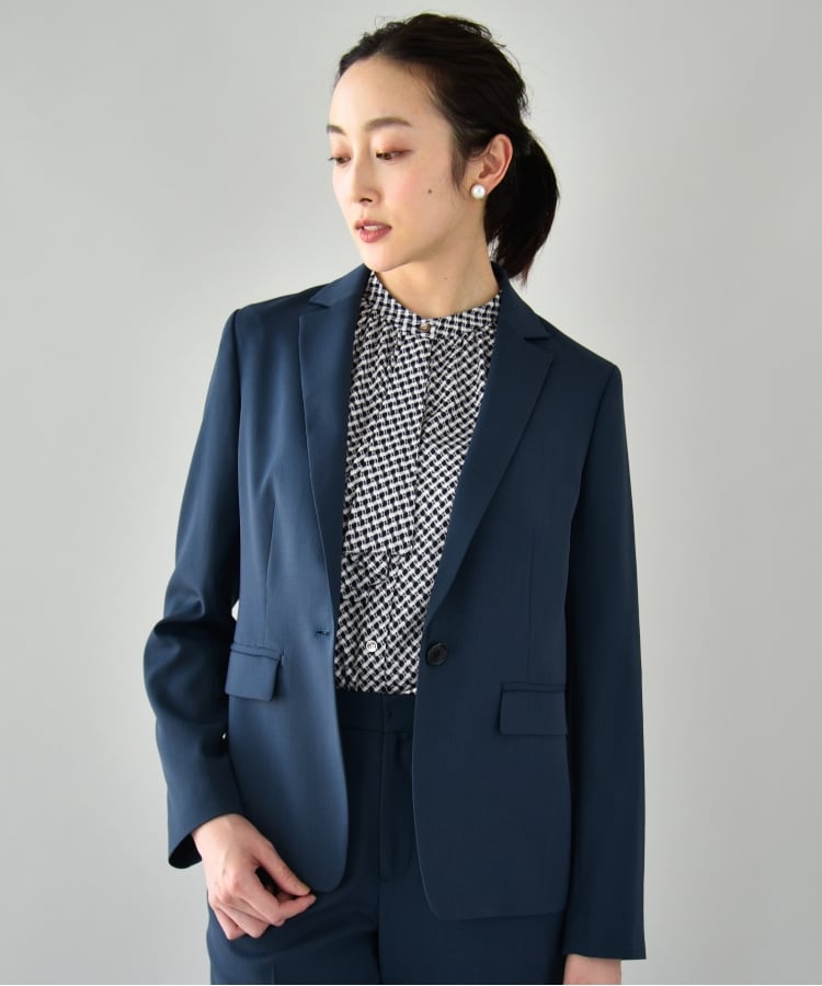 UNTITLED ネイビーシャドーストライプスーツ　セットアップ3点 COMME CA MEN セットアップ シャドーストライプスーツ メンズ