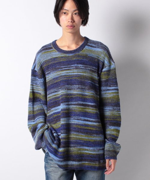 LEVI’S OUTLET(リーバイスアウトレット)/BATTERY CREWNECK SWEATER EXPLODED SPACE/ブルー