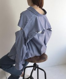 fredy emue(フレディエミュ)/袖オープン ワークシャツ/ブルー系その他