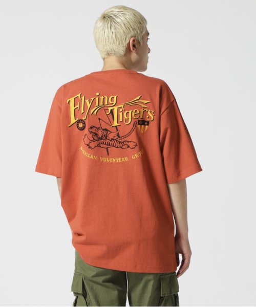 AVIREX(AVIREX)/刺繍 Tシャツ フライング タイガース / EMBROIDERY T－SHIRT FLYING TIGERS/レッド