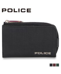 POLICE(ポリス)/ポリス POLICE キーケース 小銭入れ コインケース メンズ L字ファスナー 5連 トレント TRENTO ブラック ワイン レッド グリーン 黒 PA－7/ブラック