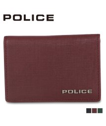 POLICE/ポリス POLICE カードケース 名刺入れ ID 定期入れ メンズ スリム 薄型 トレント TRENTO ブラック ワイン レッド グリーン 黒 PA－706/504823907