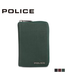 POLICE(ポリス)/ポリス POLICE 財布 二つ折り メンズ ラウンドファスナー ボックス型小銭入れ トレント TRENTO ブラック ワイン レッド グリーン 黒 PA－70/グリーン