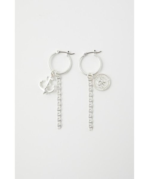 moussy(マウジー)/ANCHOR EARRINGS/SLV