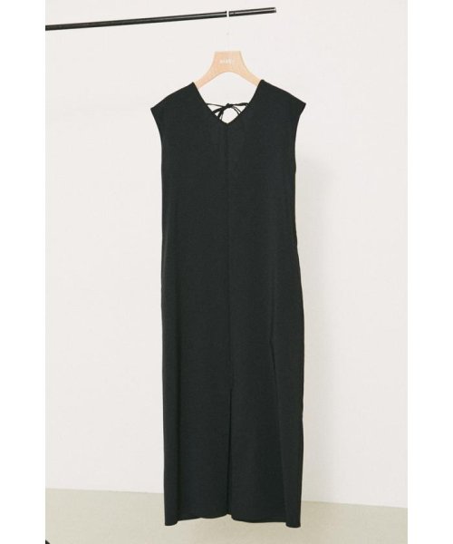 BLACK BY MOUSSY(ブラックバイマウジー)/back ribbon one－piece/BLK
