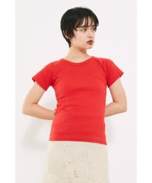 BLACK BY MOUSSY(ブラックバイマウジー)/back design t－shirt/RED